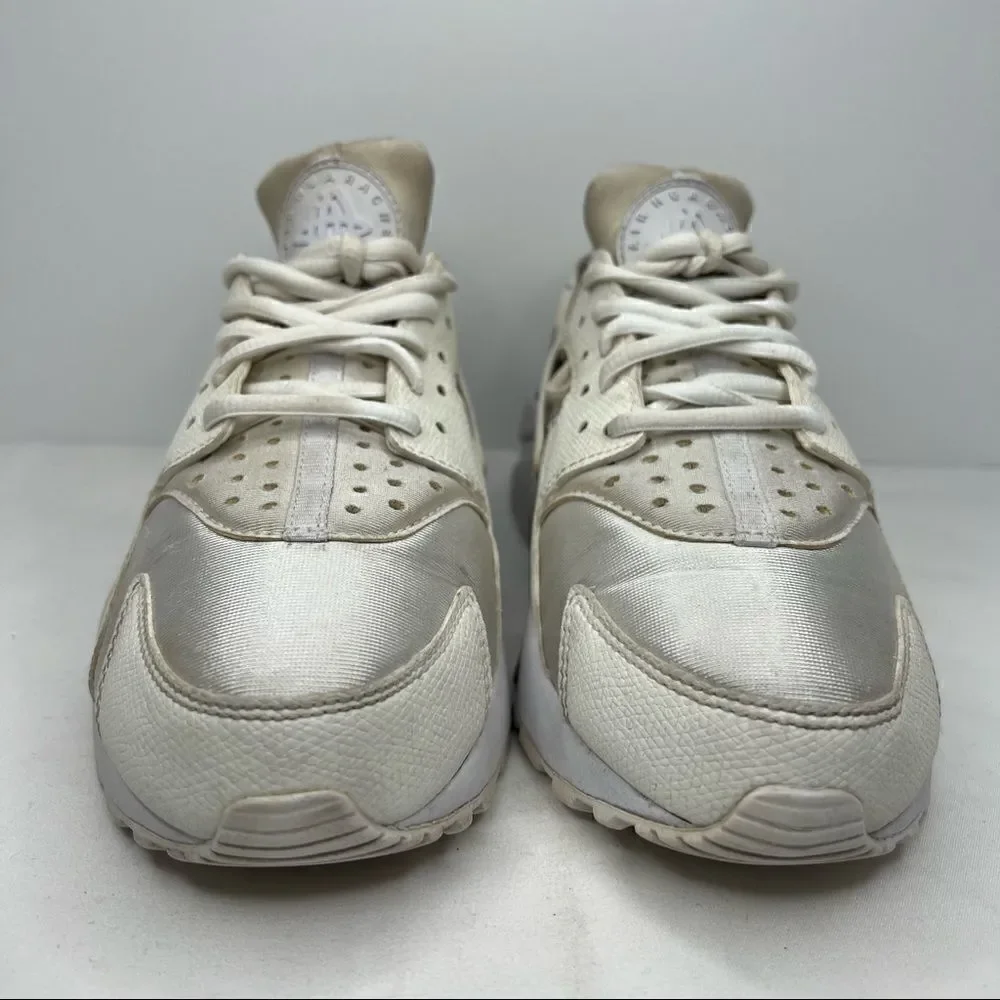 Nike Air Huarache Run Triple White 634835-108‎ Womens 6.5